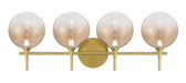 Eurofase 48916-035 Iissa 4-Light Gold LED Vanity Light