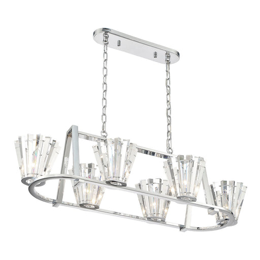 Eurofase 38867-019 Ricca 45" Chrome Chandelier