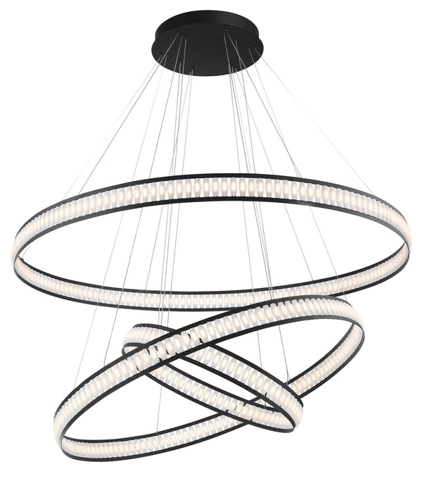 Eurofase 37090-012 Forster 60" Matte Black LED Chandelier