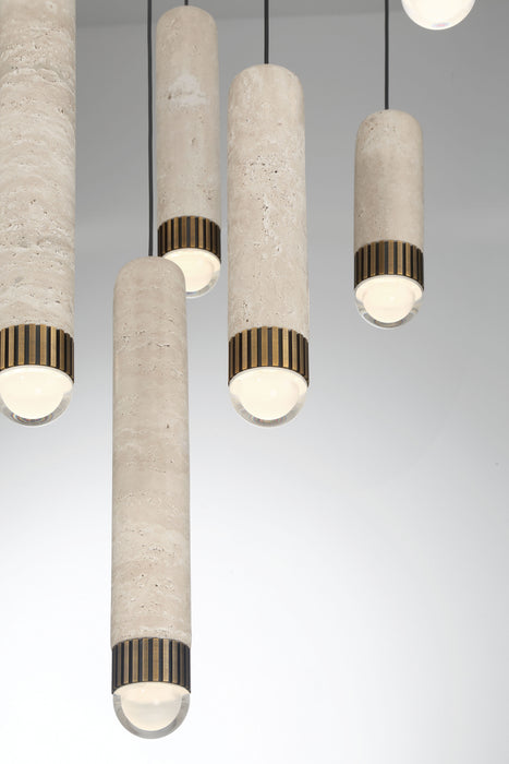 Eurofase 50130-023 Cambre 22" Antique Brass LED Chandelier