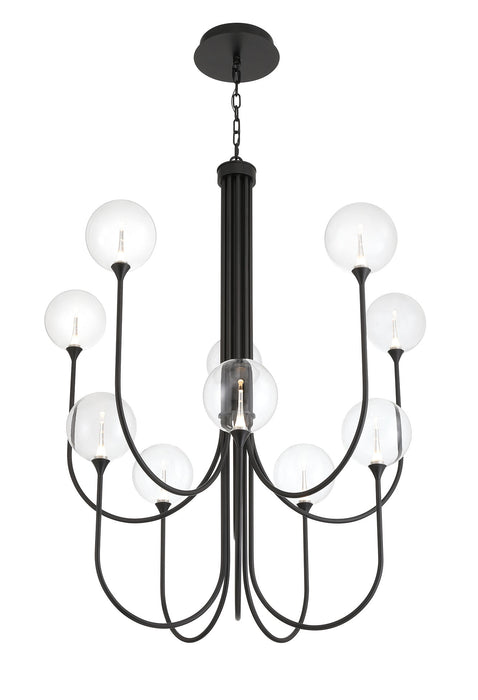 Eurofase 48926-010 Iissa 40" Matte Black LED Chandelier