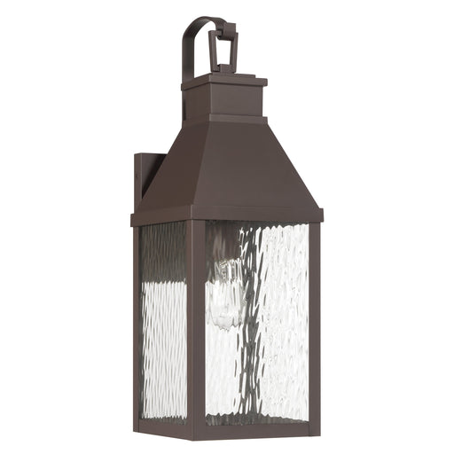 Exterior Wall Sconce Thesis 207763A Glencrest 23 inch 1 light Dark Bronze Exterior Wall Sconce with Clear Water Glass THESIS