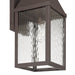 Exterior Wall Sconce Thesis 207763A Glencrest 23 inch 1 light Dark Bronze Exterior Wall Sconce with Clear Water Glass THESIS
