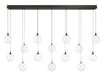 Eurofase 48940-016 Iissa 72" Gold-Black Mix LED Chandelier