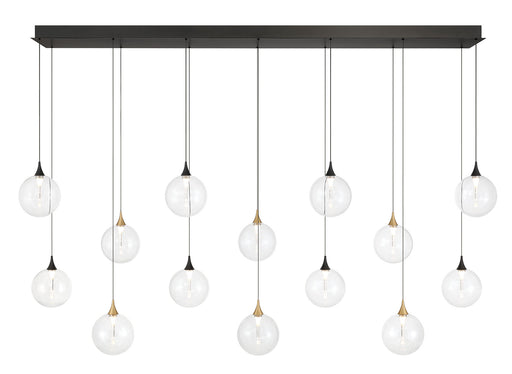 Eurofase 48940-016 Iissa 72" Gold-Black Mix LED Chandelier