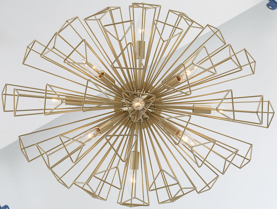 Eurofase 46762-023 Dendelio 30" Matte Gold Chandelier
