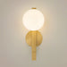 Vanity Light Thesis 207382A Julep 15 inch 1 light Brushed Gold Vanity Light with Opal Glass Shade THESIS