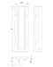 Eurofase 50108-015 Hy50 16" Sand Black LED Outdoor Wall Light