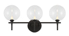 Eurofase 48915-014 Iissa 3-Light Matte Black LED Vanity Light