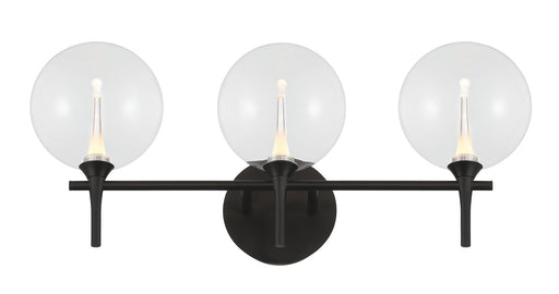 Eurofase 48915-014 Iissa 3-Light Matte Black LED Vanity Light