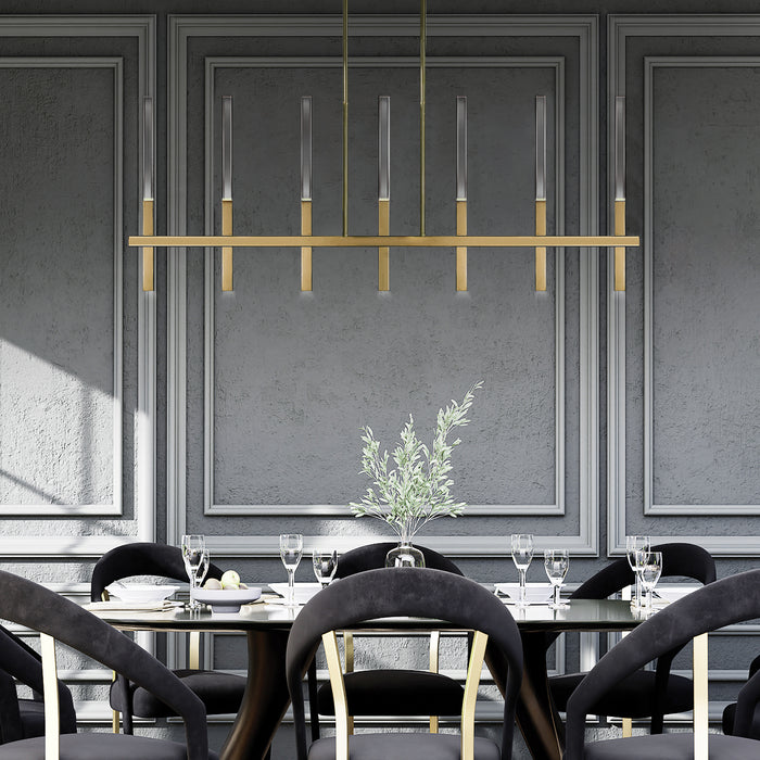 Eurofase 46476-036 Benicio 46" Brushed Gold LED Chandelier