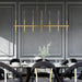 Eurofase 46476-036 Benicio 46" Brushed Gold LED Chandelier