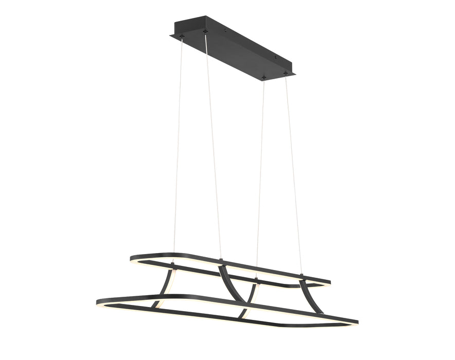 Eurofase 43877-010 Cadoux 44" Matte Black LED Chandelier