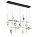 Eurofase 47256-033 Barletta 53" Gold-Black Mix LED Chandelier