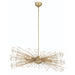 Eurofase 46761-026 Dendelio 45" Matte Gold Chandelier