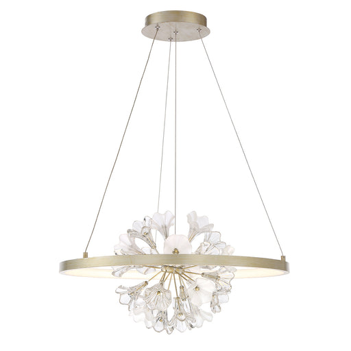 Eurofase 37342-012 Clayton 26" Brushed Silver LED Chandelier