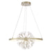 Eurofase 37342-012 Clayton 26" Brushed Silver LED Chandelier