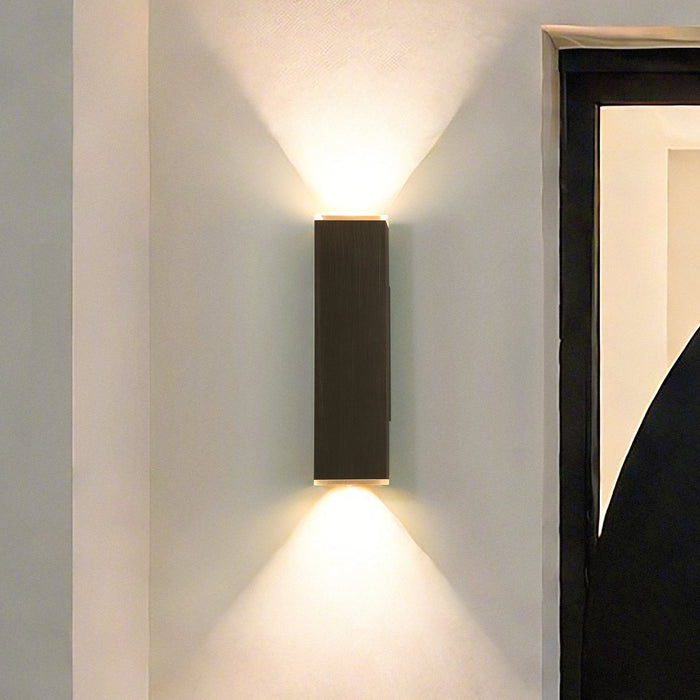 Exterior Wall Sconce Thesis 207737A Jasper 20 inch 2 light Graphite LED Exterior Wall Sconce THESIS