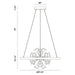 Eurofase 37342-012 Clayton 26" Brushed Silver LED Chandelier