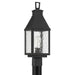 Exterior Post Light Thesis 207764A Glencrest 20 inch 1 light Textured Black Exterior Post Light with Clear Water Glass THESIS
