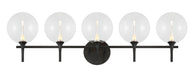Eurofase 48921-015 Iissa 5-Light Matte Black LED Vanity Light