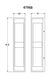Eurofase 41966-013 Ren 23" Powder Coat Black Outdoor Wall Light