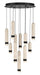 Eurofase 50130-016 Cambre 22" Matte Black LED Chandelier