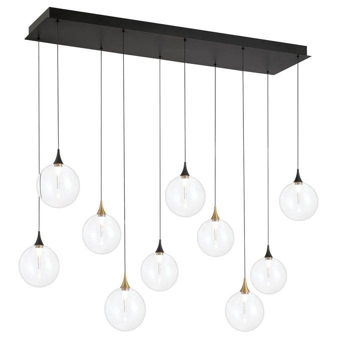 Eurofase 48934-015 Iissa 47" Gold-Black Mix LED Chandelier