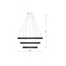 Eurofase 43927-012 Sassi 60" Chrome LED Chandelier