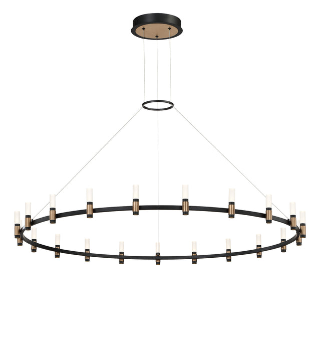 Eurofase 37045-012 Albany 60" Brass-Black Mix LED Chandelier