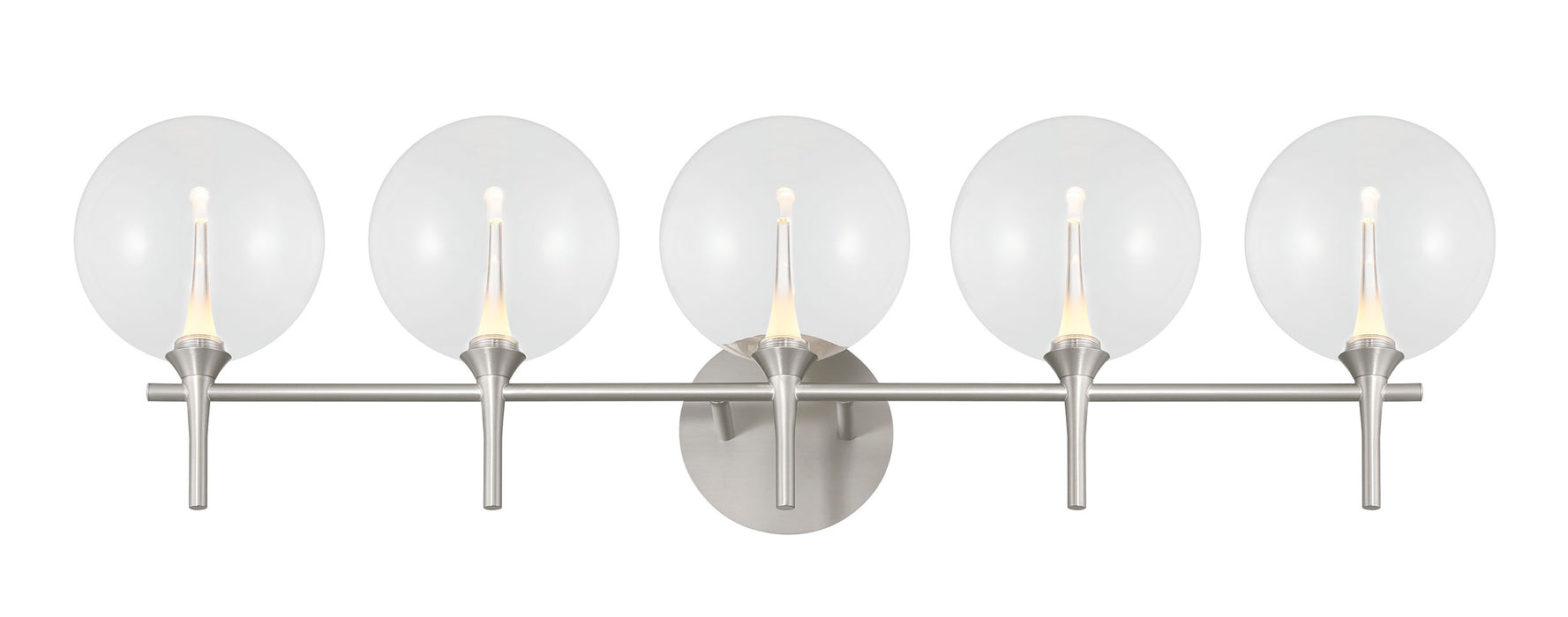 Eurofase 48920-018 Iissa 5-Light Satin Nickel LED Vanity Light