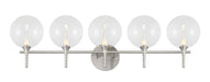 Eurofase 48920-018 Iissa 5-Light Satin Nickel LED Vanity Light
