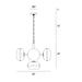 Eurofase 38129-025 Nottingham 28" Polished Nickel Chandelier