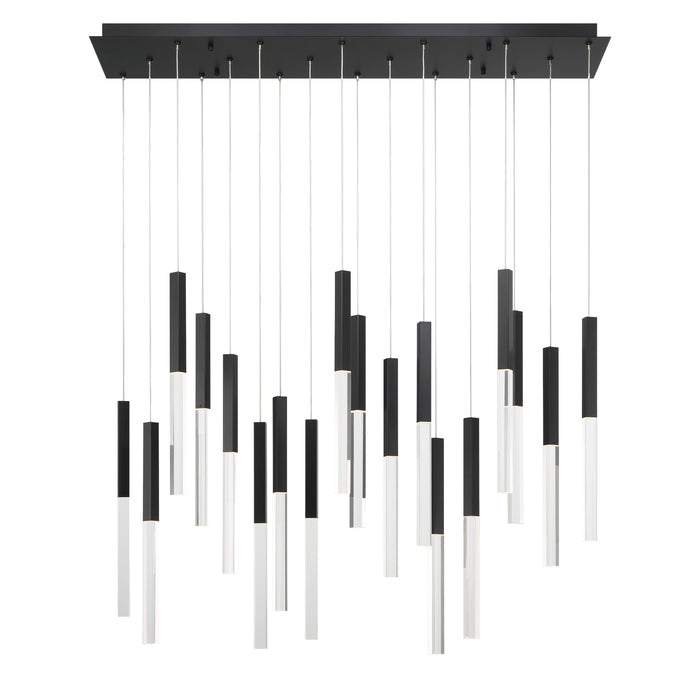Eurofase 46771-018 Benicio 42" Matte Black LED Chandelier