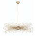 Eurofase 46761-026 Dendelio 45" Matte Gold Chandelier