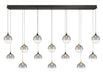 Eurofase 48940-023 Iissa 72" Gold-Black Mix LED Chandelier
