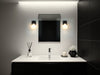 Vanity Light Thesis 207849A Mansfield 6 inch 1 light Matte Black Vanity Light with Opal Glass Shade THESIS