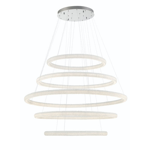 Eurofase 43928-019 Sassi 60" Chrome LED Chandelier