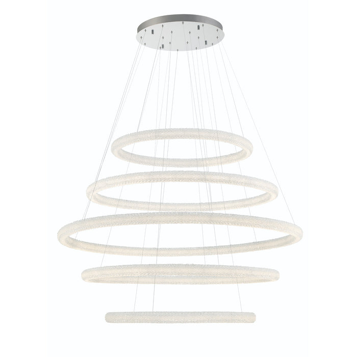 Eurofase 43928-019 Sassi 60" Chrome LED Chandelier