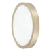 Flush Mount Thesis 207615A Argyle 12 inch Champagne Gold and Natural Alabaster 5CCT LED Flush Mount THESIS