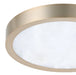 Flush Mount Thesis 207615A Argyle 12 inch Champagne Gold and Natural Alabaster 5CCT LED Flush Mount THESIS