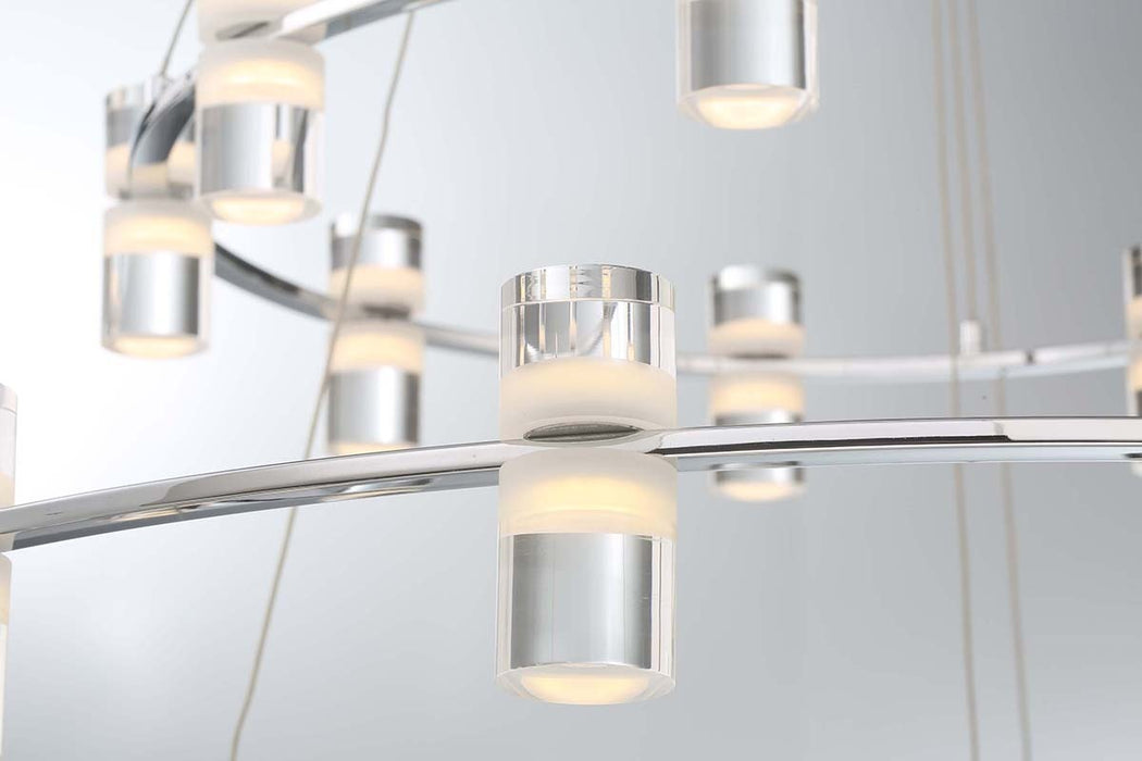 Eurofase 33726-014 Netto 41" Chrome LED Chandelier