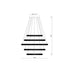 Eurofase 43928-019 Sassi 60" Chrome LED Chandelier