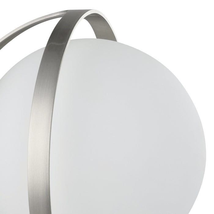 Vanity Light Thesis 206968A Parker 6 inch 1 light Brushed Nickel Vanity Light with Etched Opal Glass Shade THESIS