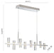 Eurofase 33723-013 Netto 42" Chrome LED Chandelier