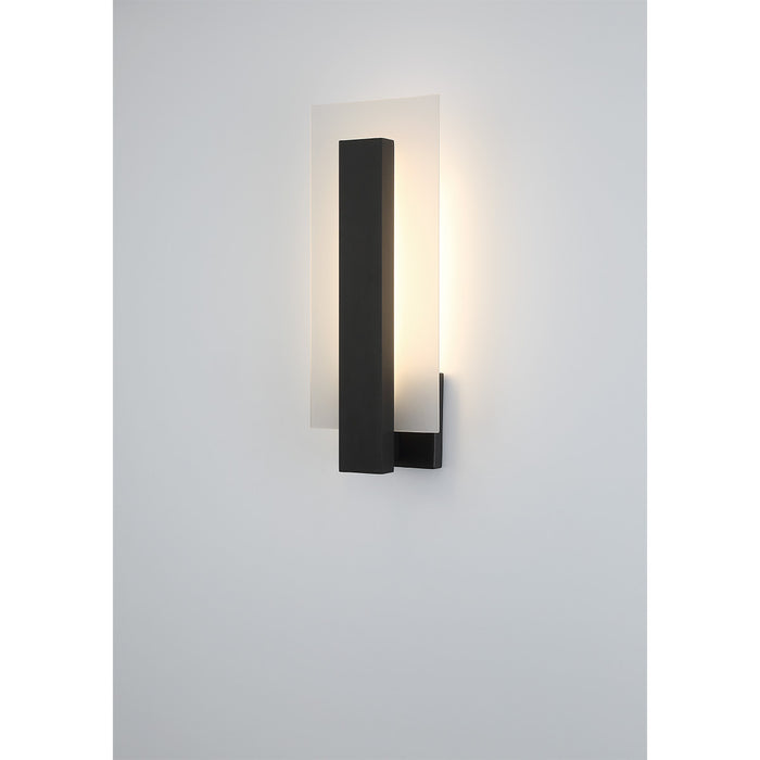 Eurofase 45721-014 Carta 18" Matte Black LED Outdoor Wall Light