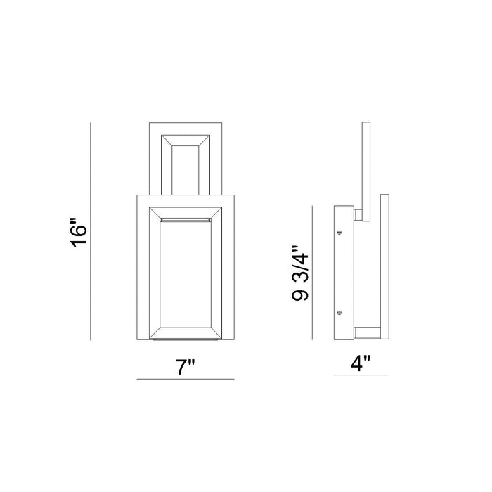 Eurofase 45908-019 Inizio 16" Matte Gold LED Wall Sconce