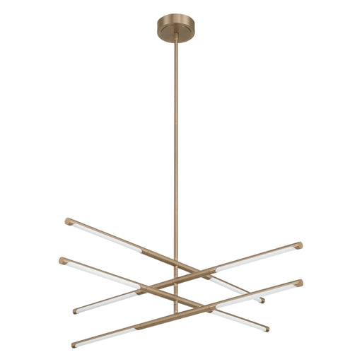 Chandelier Thesis 207281A Overture 36 inch 8 light Champagne Gold 5CCT LED Chandelier THESIS