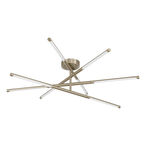 Chandelier Thesis 207281A Overture 36 inch 8 light Champagne Gold 5CCT LED Chandelier THESIS