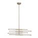 Chandelier Thesis 207281A Overture 36 inch 8 light Champagne Gold 5CCT LED Chandelier THESIS